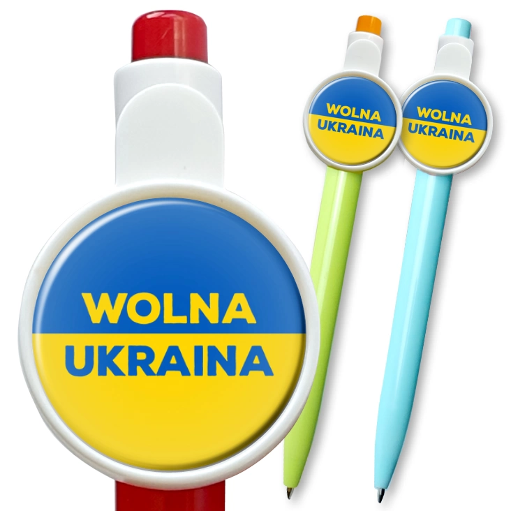 przypinka długopis Wolna Ukraina