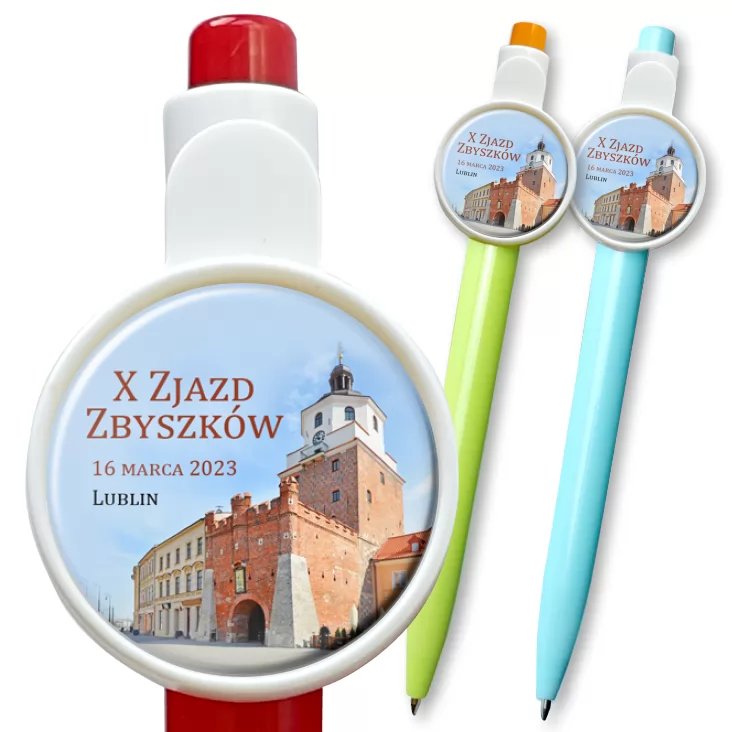 przypinka długopis X Zjazd Zbyszków 2023