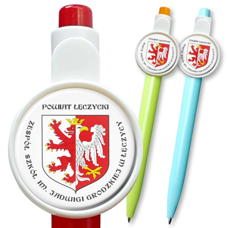 przypinka długopis Zespół Szkół w Łęczycy