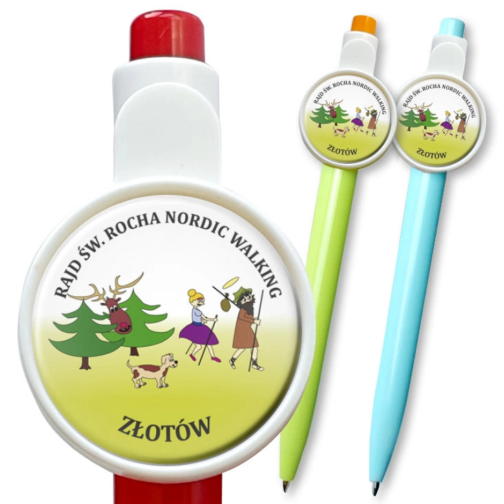 przypinka długopis Rajd św. Rocha Nordic Walking