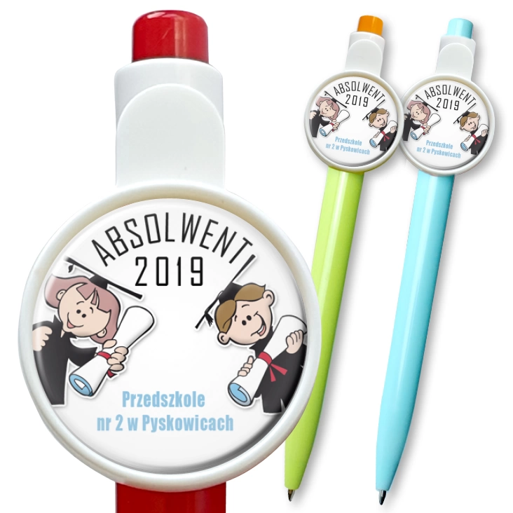 przypinka długopis Absolwent 2019
