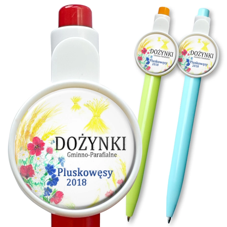 przypinka długopis Dożynki Pluskowęsy 2018