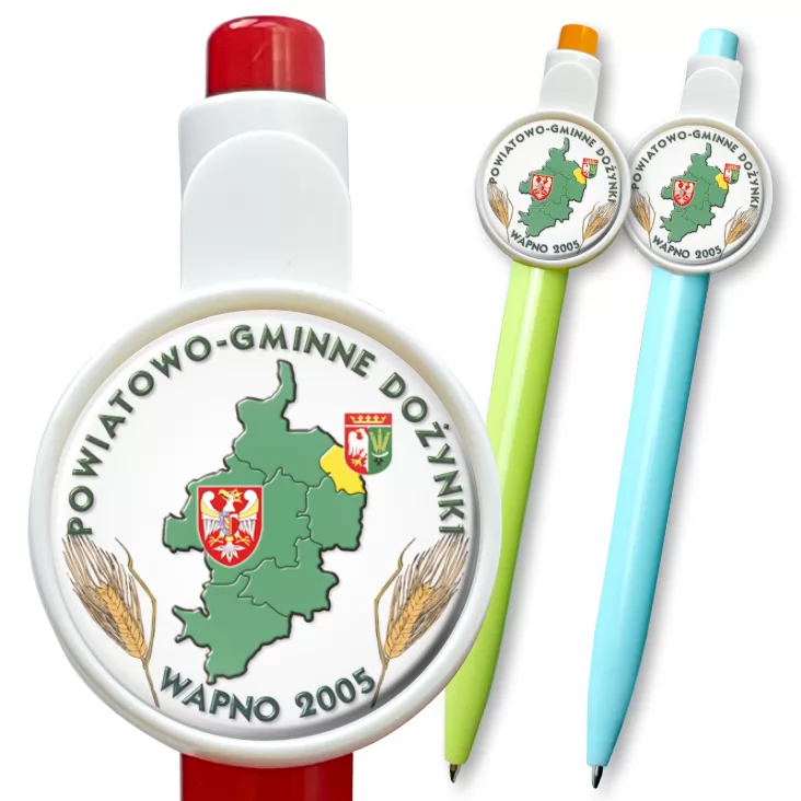 przypinka długopis Dożynki Wapno 2005