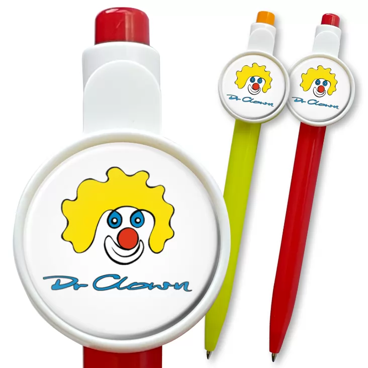 przypinka długopis Dr Clown