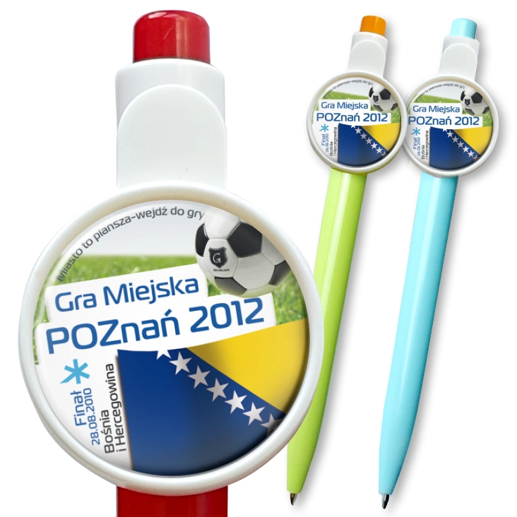 przypinka długopis Gra Miejska - Poznań 2012 - Bośnia i Hercegowina