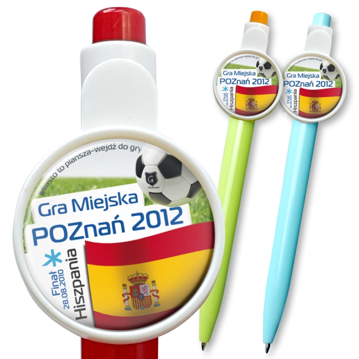 przypinka długopis Gra Miejska - Poznań 2012 - Hiszpania