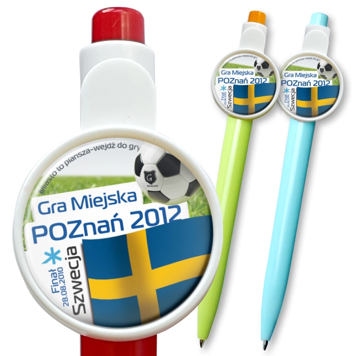 przypinka długopis Gra Miejska - Poznań 2012 - Szwecja