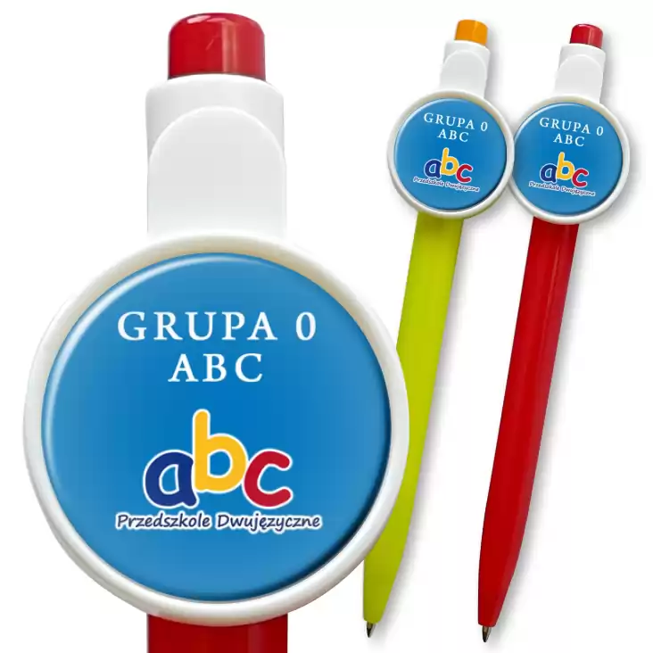 przypinka długopis Grupa 0 ABC - Przedszkole Dwujęzyczne ABC