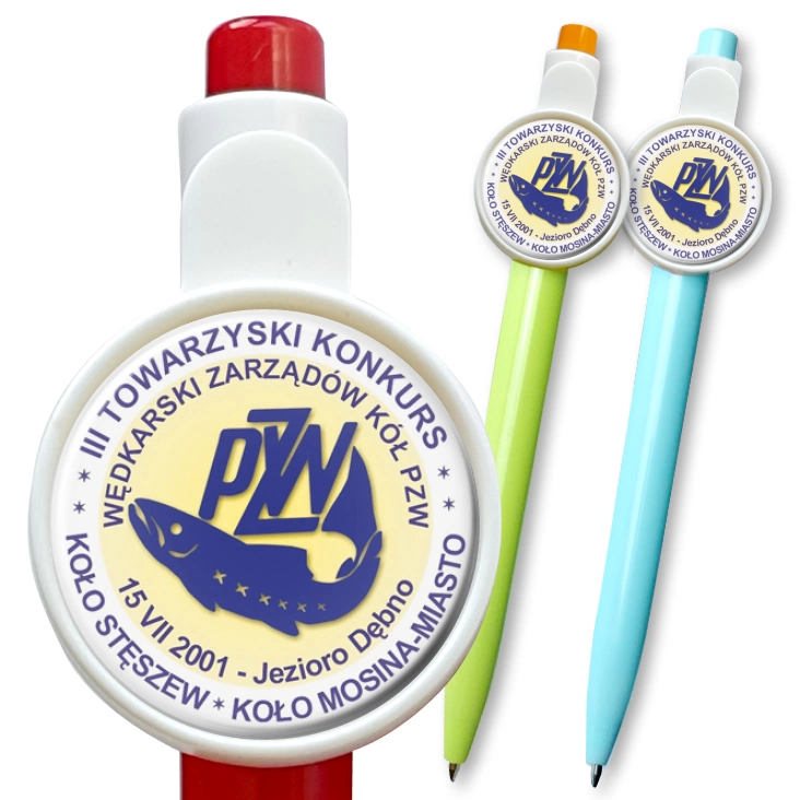 przypinka długopis III Towarzyski Konkurs Wędkarski Zarządów Kół PZW