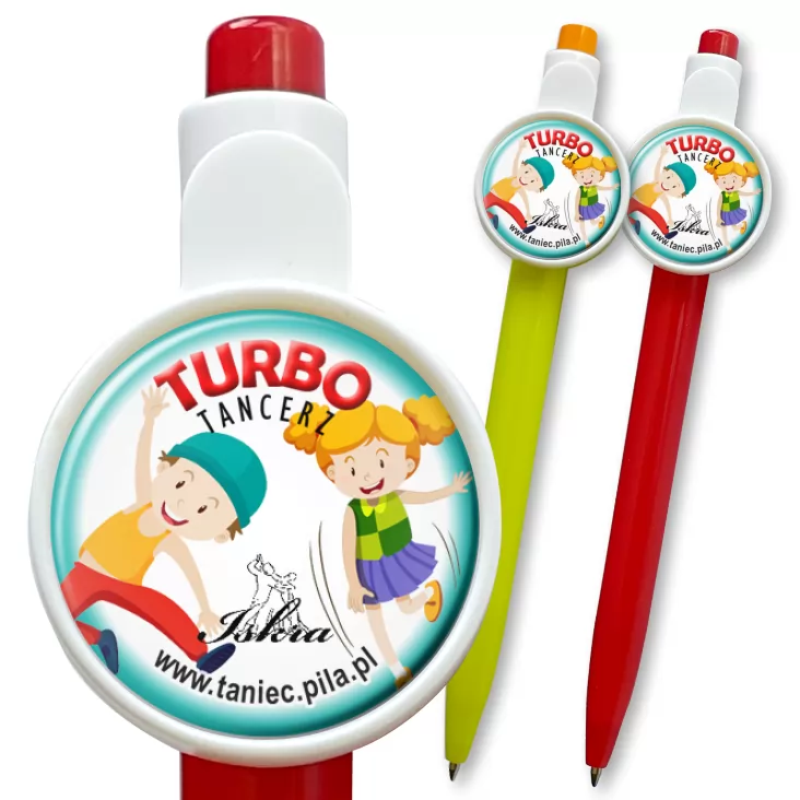przypinka długopis Iskra - Turbo Tancerz