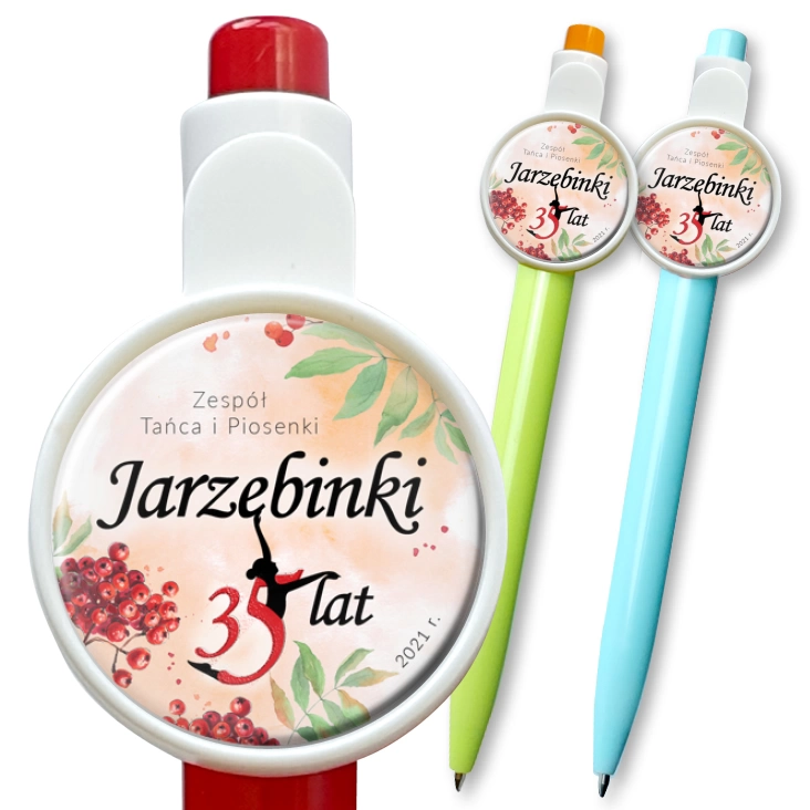 przypinka długopis Jarzębinki