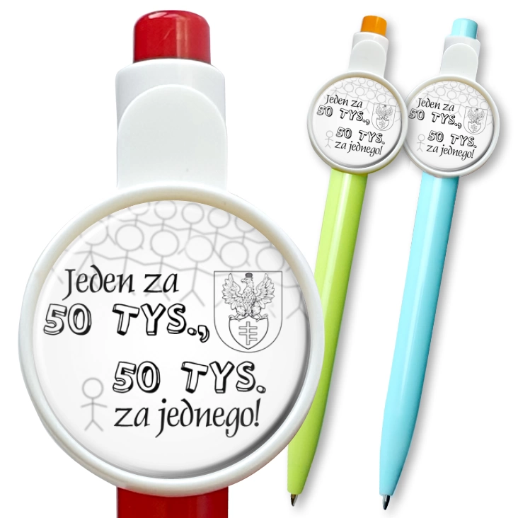 przypinka długopis Legionowo 50 tys. D