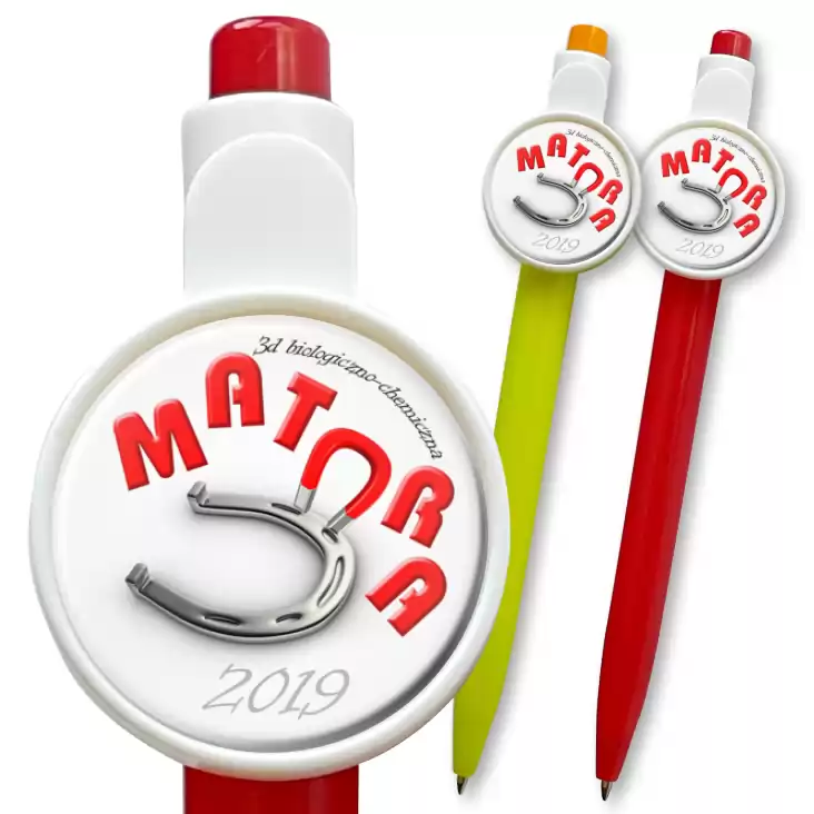 przypinka długopis Matura - 3d