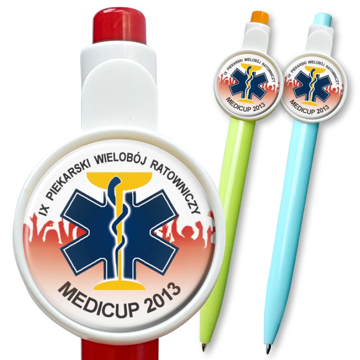 przypinka długopis Medicup 2013