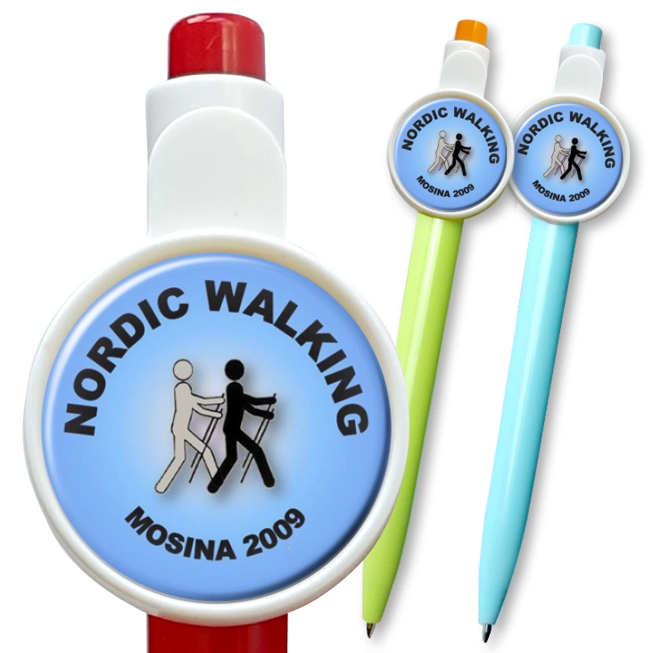 przypinka długopis Nordic Walking