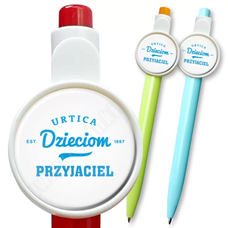 przypinka długopis Przyjaciel