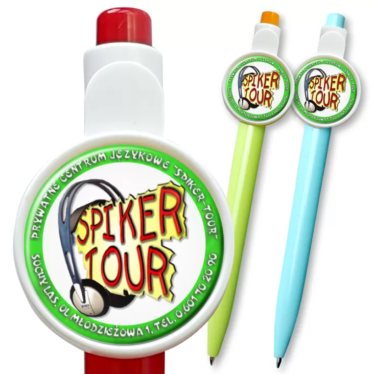 przypinka długopis Spiker-Tour