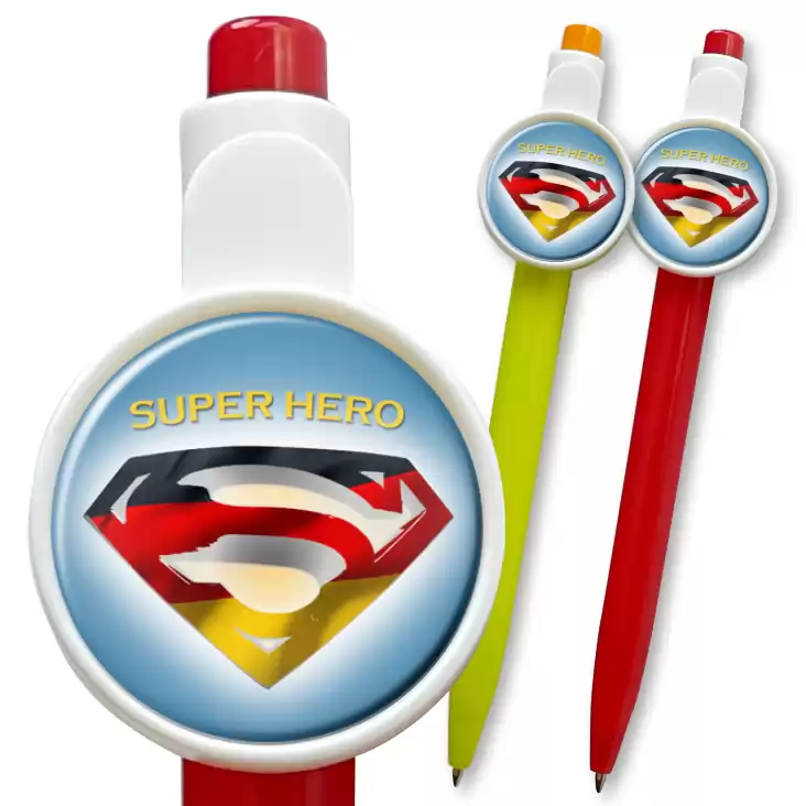 przypinka długopis Super Hero