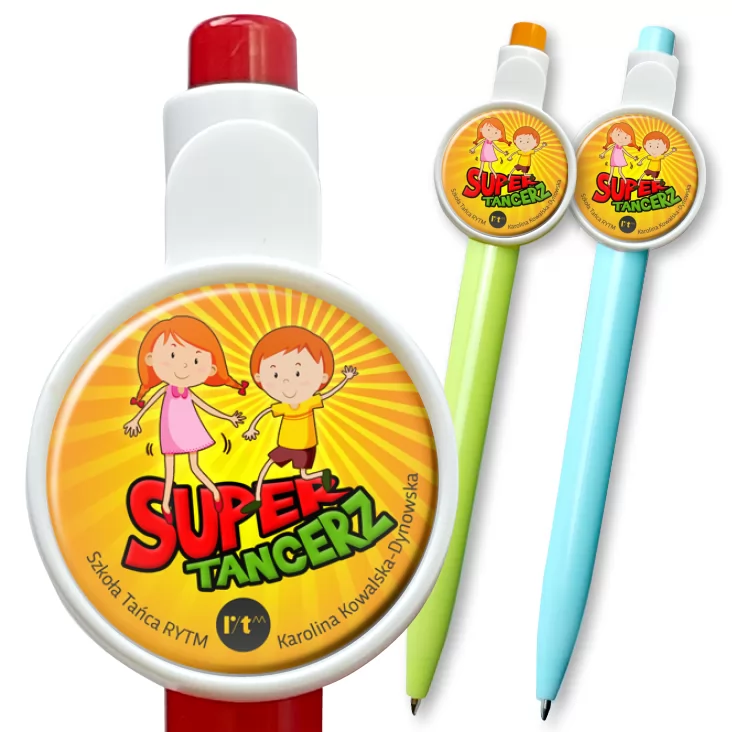przypinka długopis Super tancerz