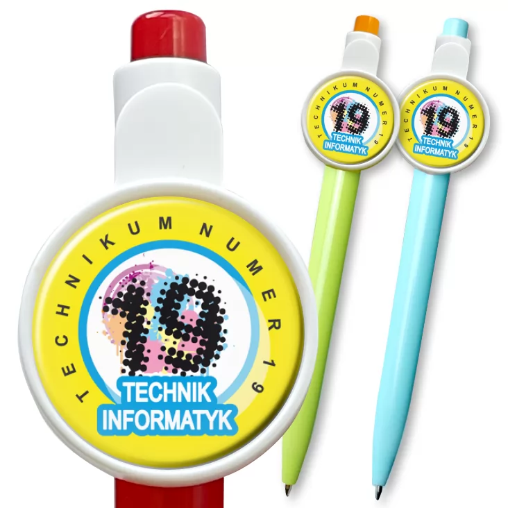 przypinka długopis Technik informatyk