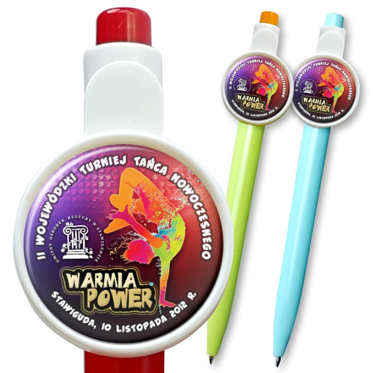 przypinka długopis Warmia Power 2012