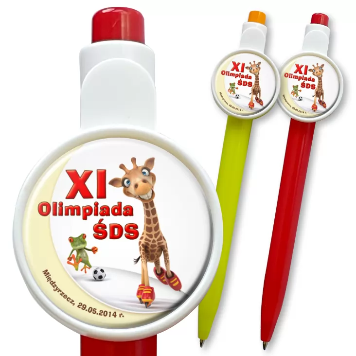 przypinka długopis XI Olimpiada ŚDS - Międzyrzecz 2014