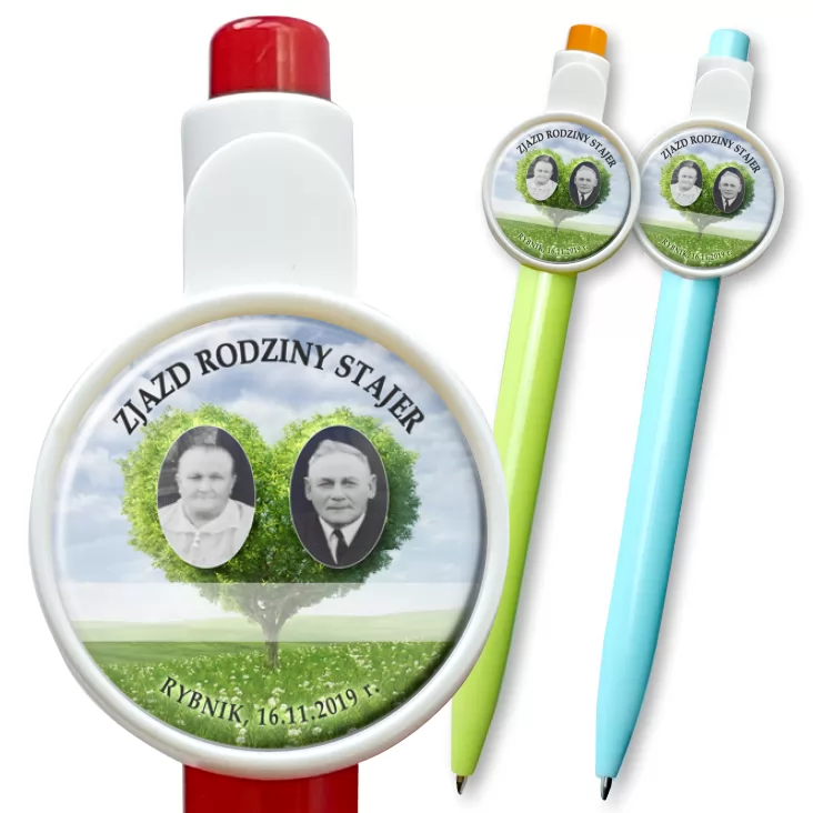 przypinka długopis Zjazd rodziny Stajer