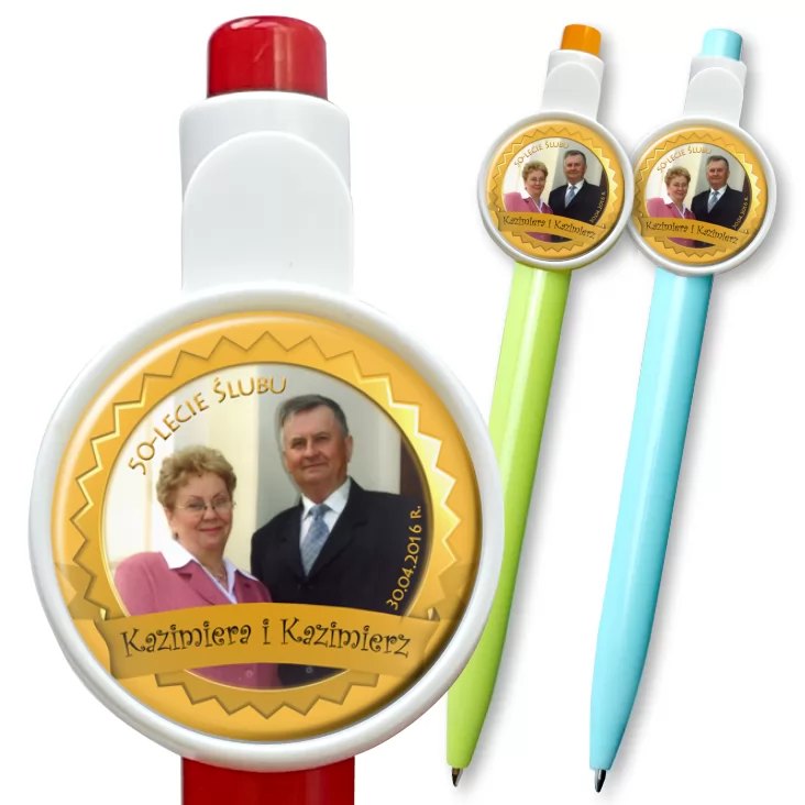 przypinka długopis Złote Gody