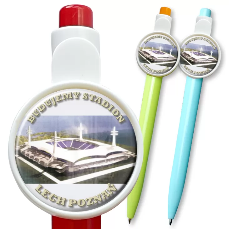 przypinka długopis Budujemy stadion - Lech Poznań