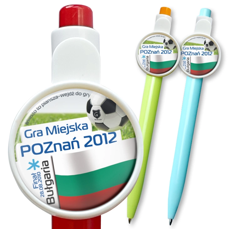 przypinka długopis Gra Miejska - Poznań 2012 - Bułgaria