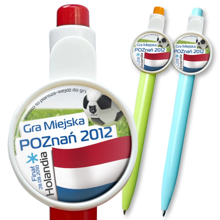 przypinka długopis Gra Miejska - Poznań 2012 - Holandia