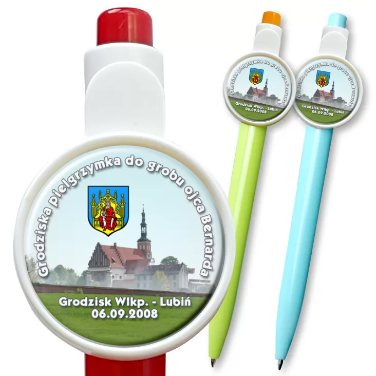 przypinka długopis Grodziska pielgrzymka do grobu ojca Bernarda