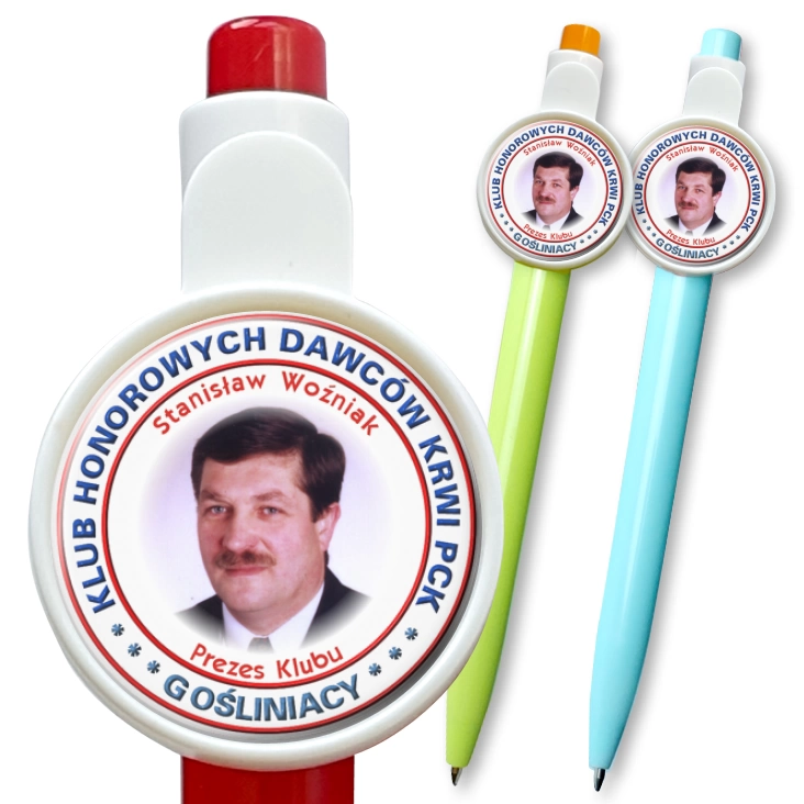 przypinka długopis Klub Honorowych Dawców Krwi PCK
