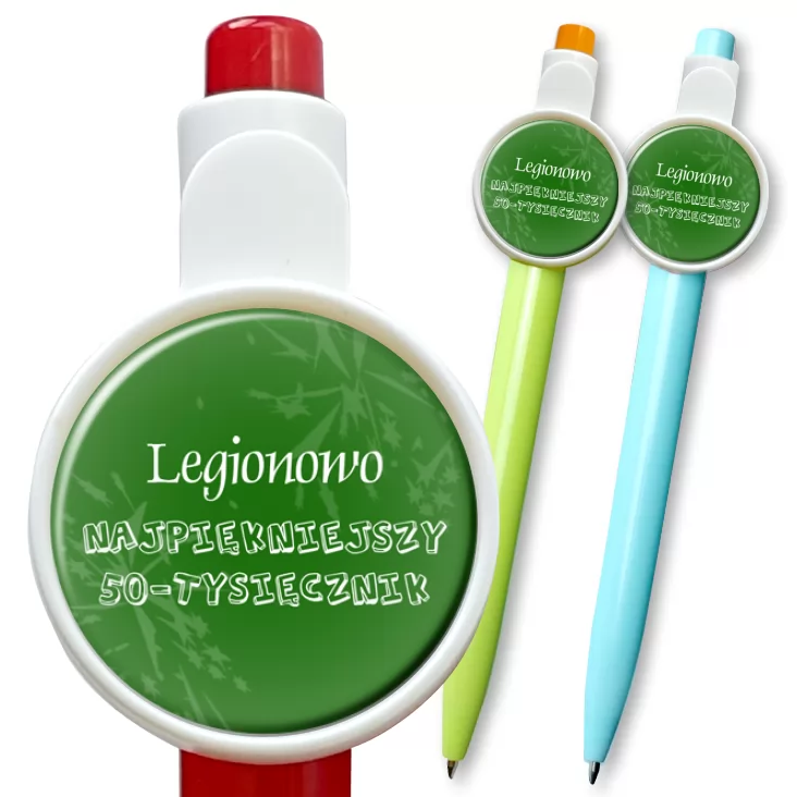 przypinka długopis Legionowo 50 tys. E