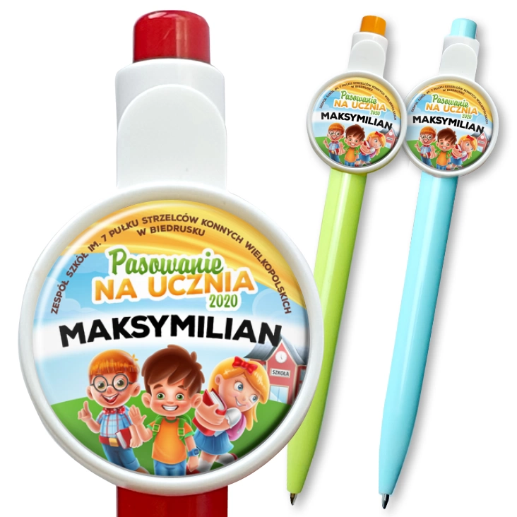 przypinka długopis Pasowanie na ucznia