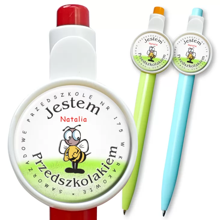 przypinka długopis Przedszkole nr 175 w Krakowie