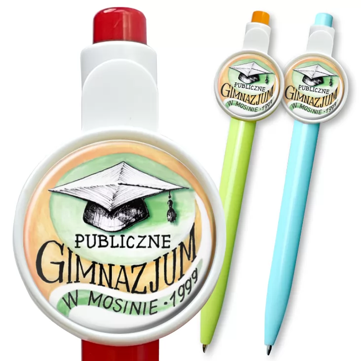 przypinka długopis Publiczne gimnazjum w Mosinie