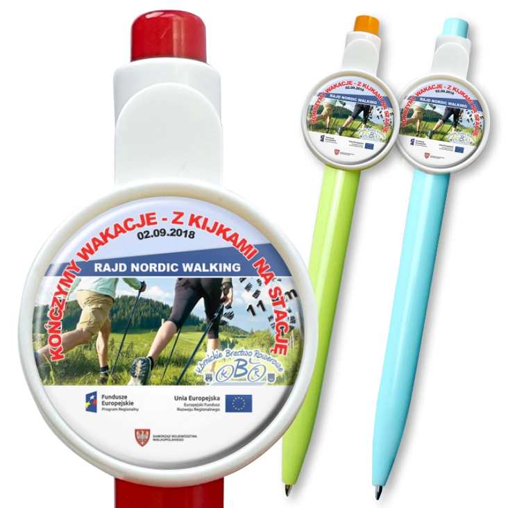 przypinka długopis Rajd nordic walking