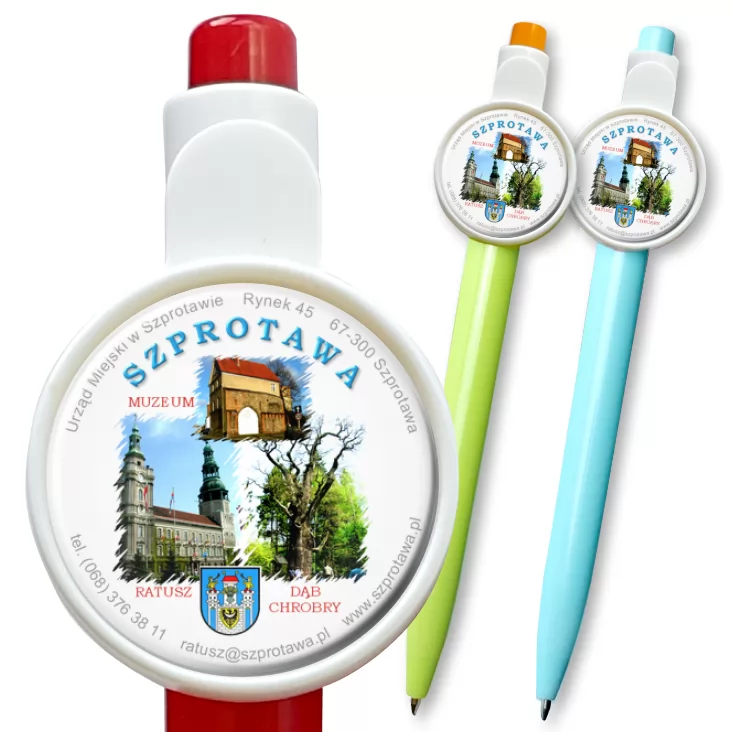 przypinka długopis Szprotawa