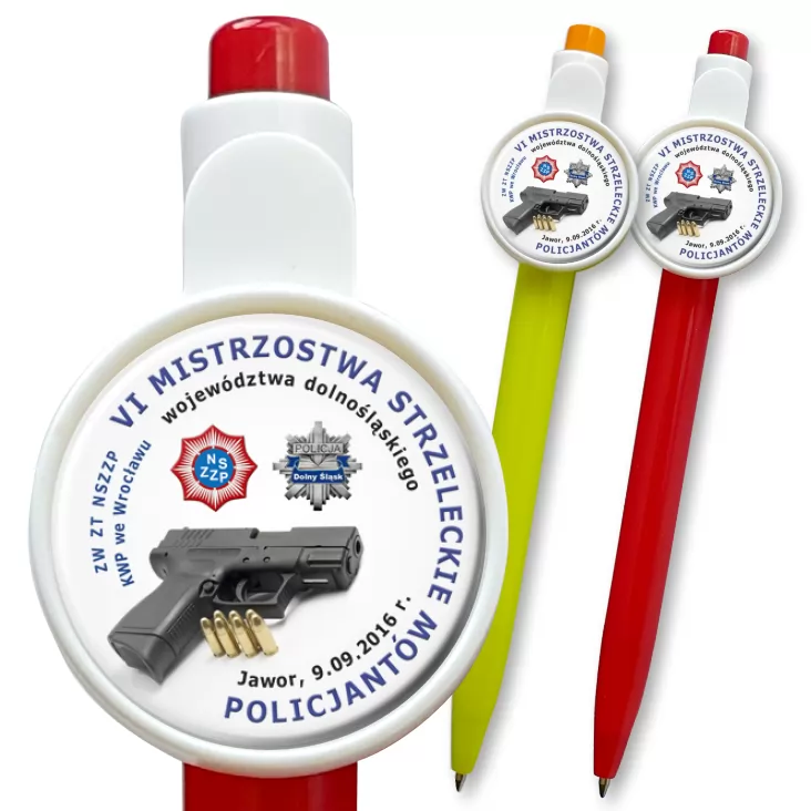 przypinka długopis VI Mistrzostwa Strzeleckie Policjantów