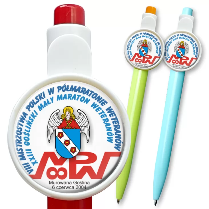 przypinka długopis VIII Mistrzostwa Polski w Półmaratonie Weteranów