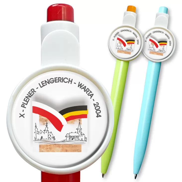 przypinka długopis X - PLENER - LENGERICH - WARTA - 2004