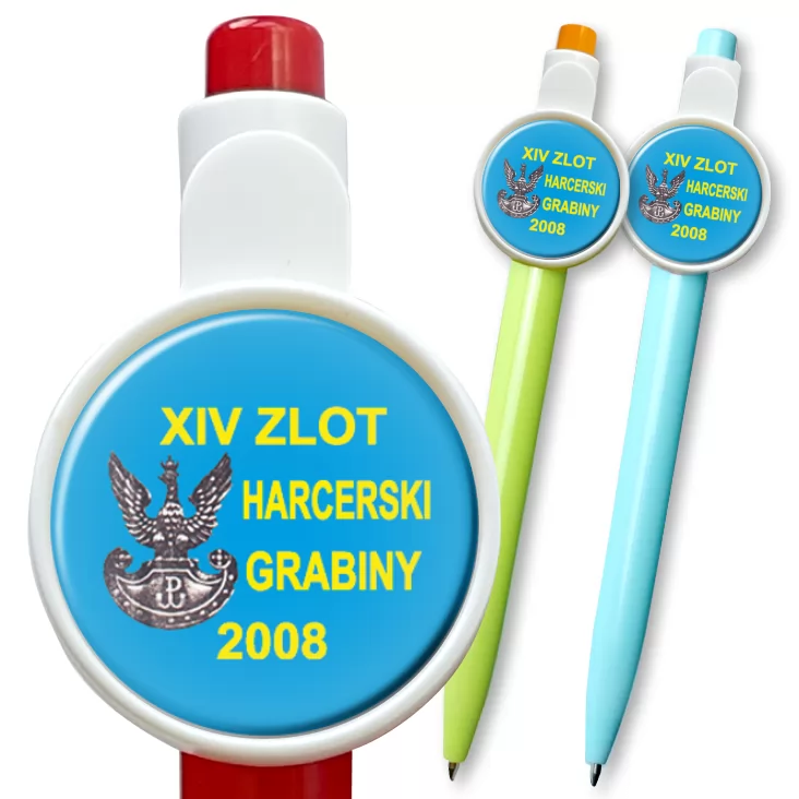 przypinka długopis Zlot Harcerski Grabiny