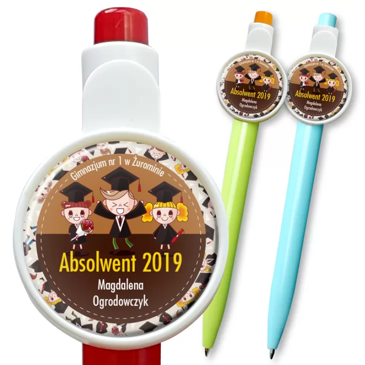 przypinka długopis Absolwent 2019
