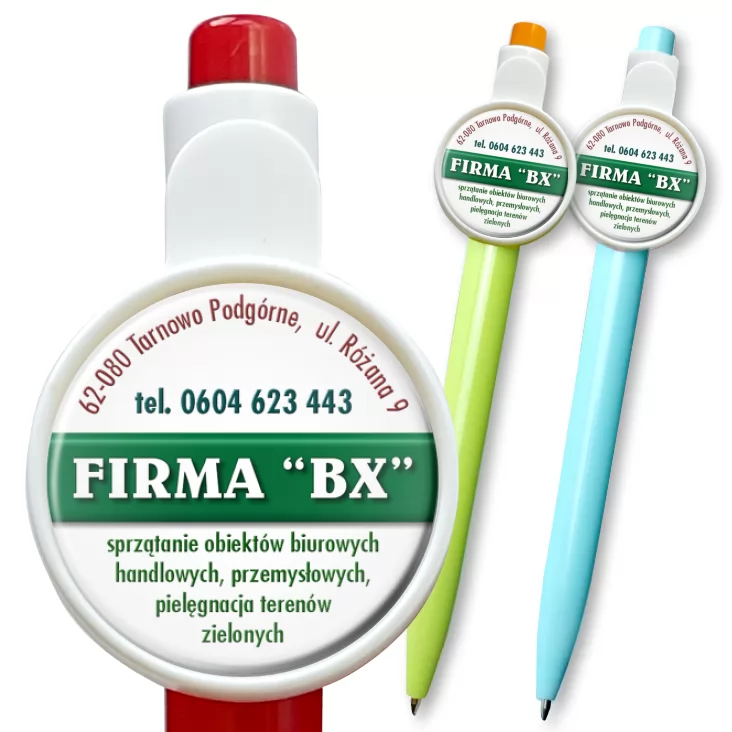 przypinka długopis Firma BX