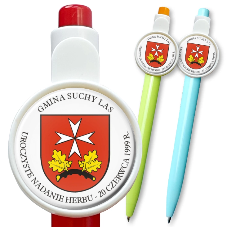 przypinka długopis Gmina Suchy Las