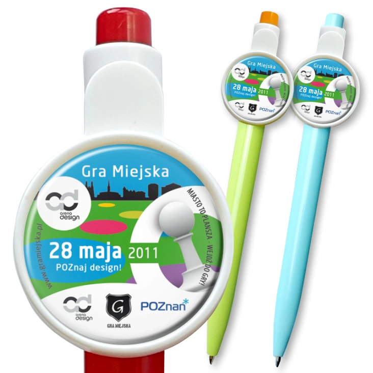 przypinka długopis Gra Miejska - Poznaj design