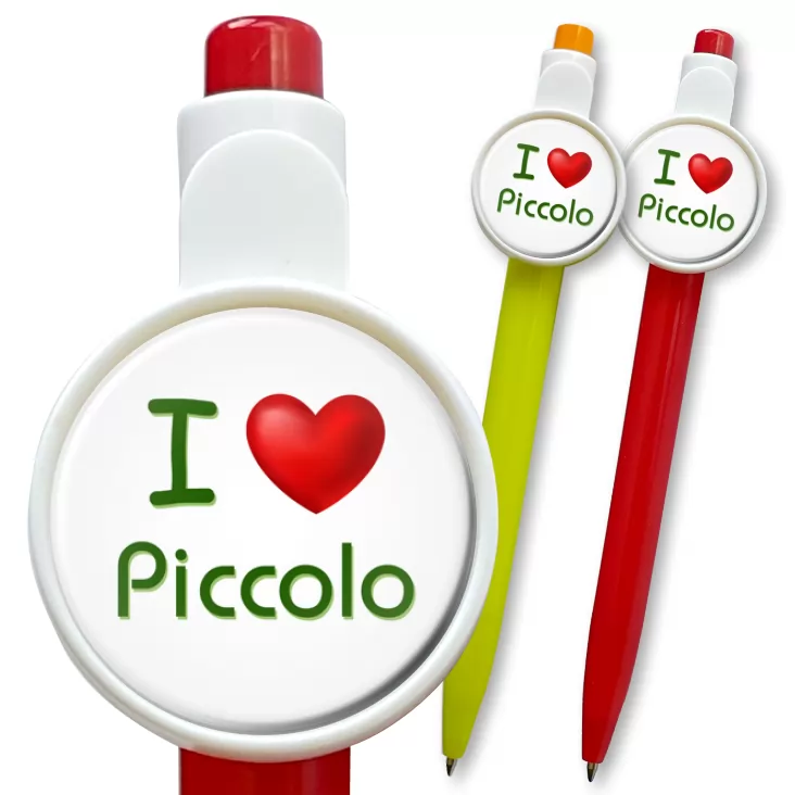 przypinka długopis I love Piccolo