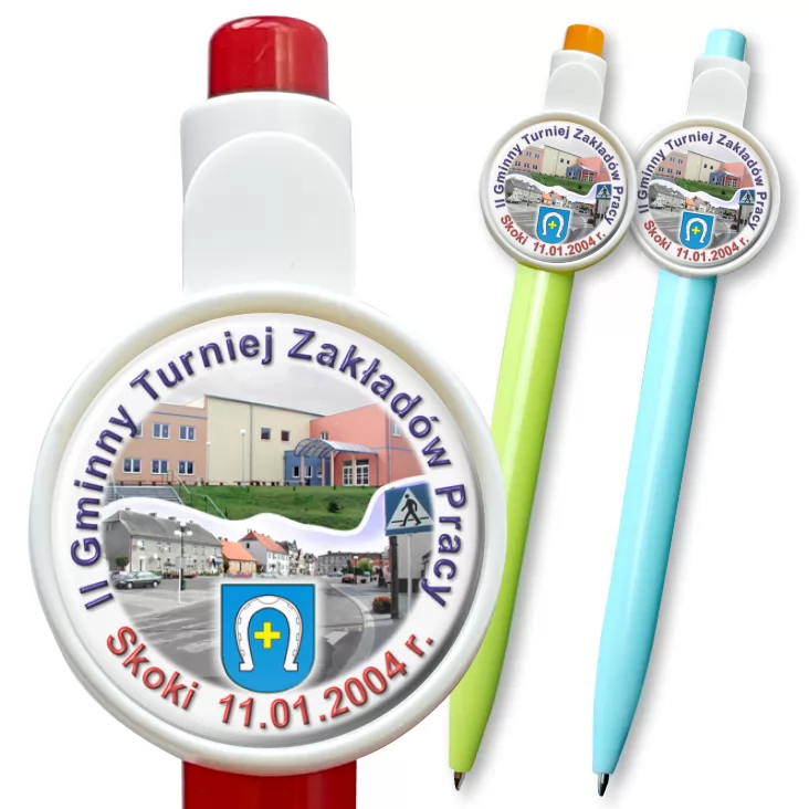 przypinka długopis II Gminny Turniej Zakładów Pracy