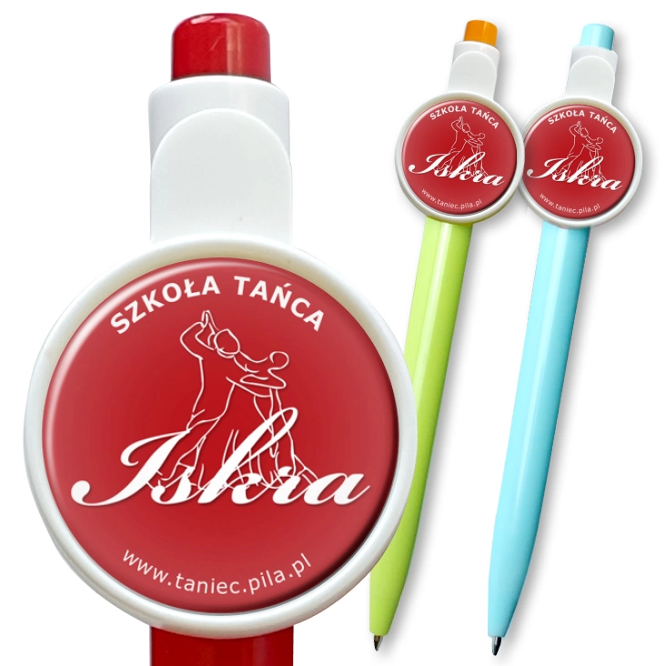 przypinka długopis Iskra